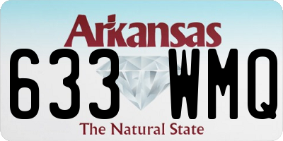AR license plate 633WMQ