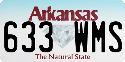 AR license plate 633WMS