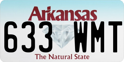 AR license plate 633WMT