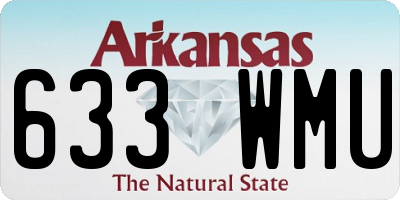 AR license plate 633WMU