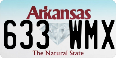 AR license plate 633WMX