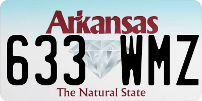 AR license plate 633WMZ