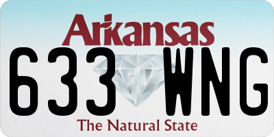 AR license plate 633WNG