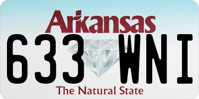 AR license plate 633WNI
