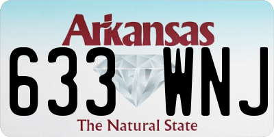 AR license plate 633WNJ