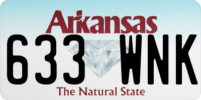 AR license plate 633WNK