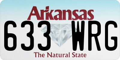 AR license plate 633WRG
