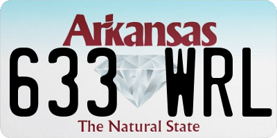 AR license plate 633WRL