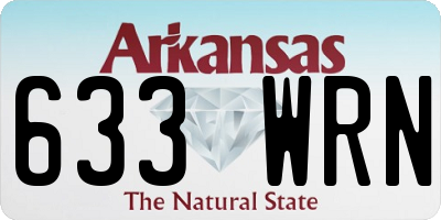 AR license plate 633WRN