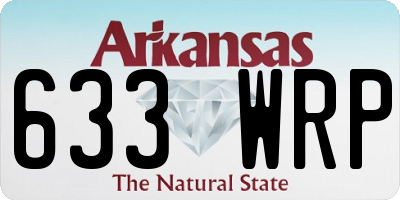 AR license plate 633WRP