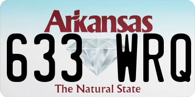 AR license plate 633WRQ