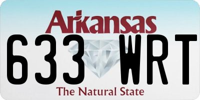 AR license plate 633WRT