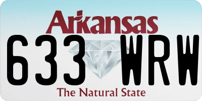 AR license plate 633WRW