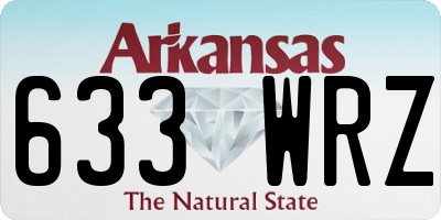 AR license plate 633WRZ