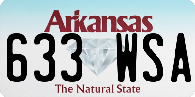 AR license plate 633WSA
