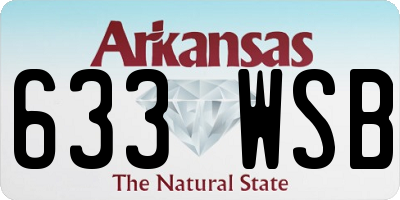 AR license plate 633WSB