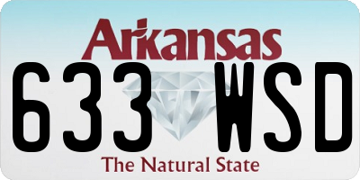 AR license plate 633WSD