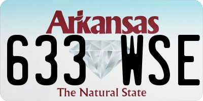 AR license plate 633WSE