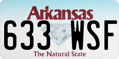 AR license plate 633WSF