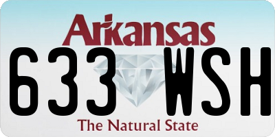 AR license plate 633WSH
