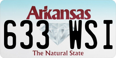AR license plate 633WSI