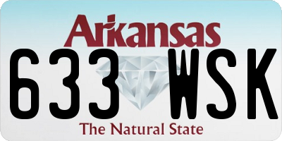 AR license plate 633WSK