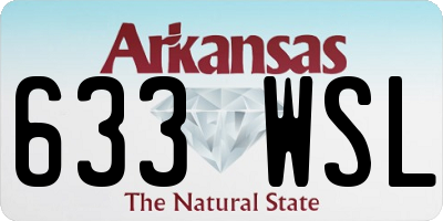 AR license plate 633WSL