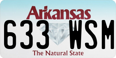 AR license plate 633WSM