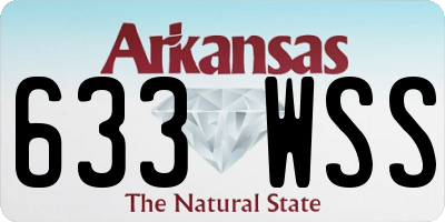 AR license plate 633WSS