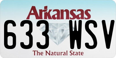 AR license plate 633WSV