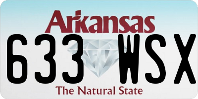 AR license plate 633WSX