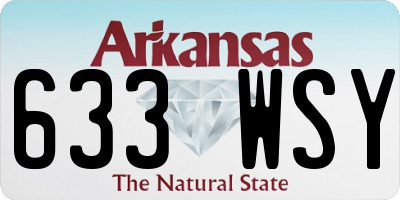 AR license plate 633WSY