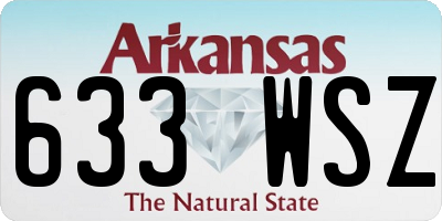 AR license plate 633WSZ