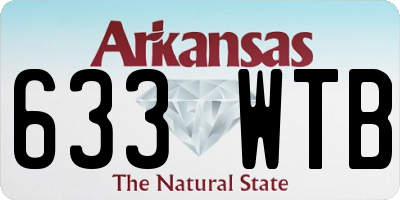 AR license plate 633WTB