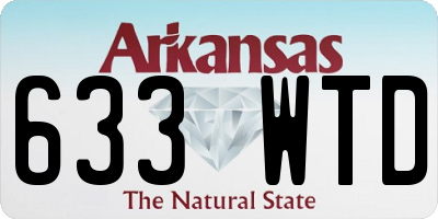 AR license plate 633WTD