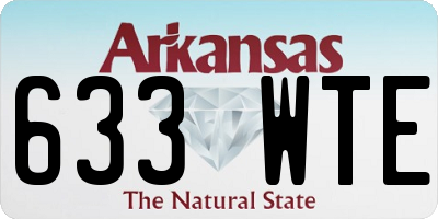 AR license plate 633WTE