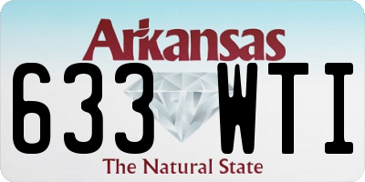 AR license plate 633WTI