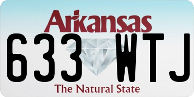 AR license plate 633WTJ