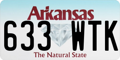 AR license plate 633WTK