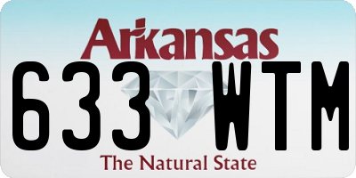 AR license plate 633WTM