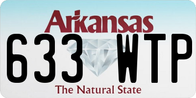 AR license plate 633WTP
