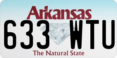 AR license plate 633WTU