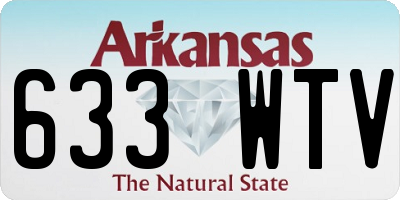 AR license plate 633WTV
