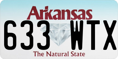 AR license plate 633WTX