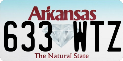 AR license plate 633WTZ