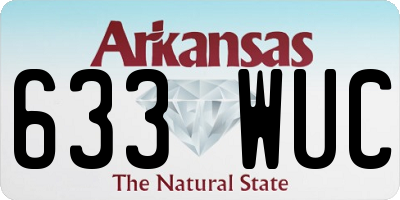 AR license plate 633WUC