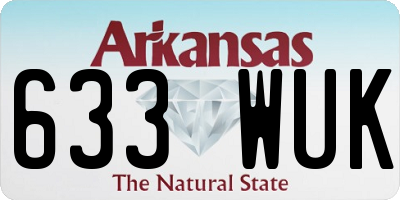 AR license plate 633WUK