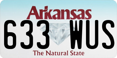 AR license plate 633WUS