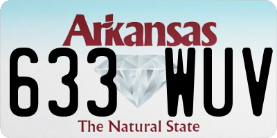 AR license plate 633WUV