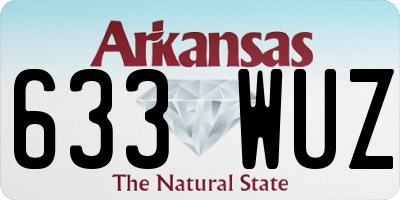 AR license plate 633WUZ